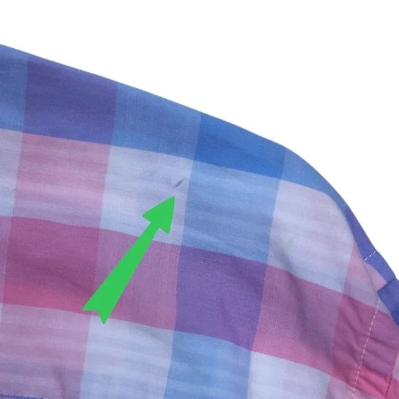 Vineyard Vines M Classic‎ Fit Murray Shirt Plaid Pink Blue Button Down - Picture 9 of 12